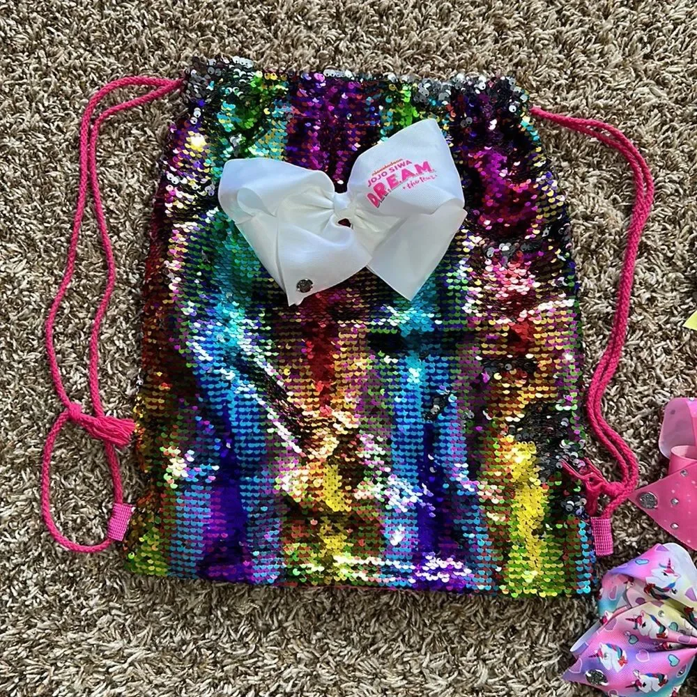 Jojo Siwaa Fashion 8 Hair Bows and DREAM Tour drawstring bag